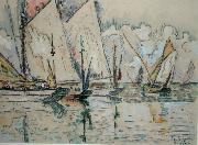 Paul Signac Departure of Three-Masted Boats at Croix-de-Vie Germany oil painting artist